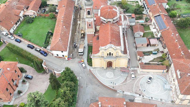 restauro conservativo copertura chiesa San Paolo Solbrito
